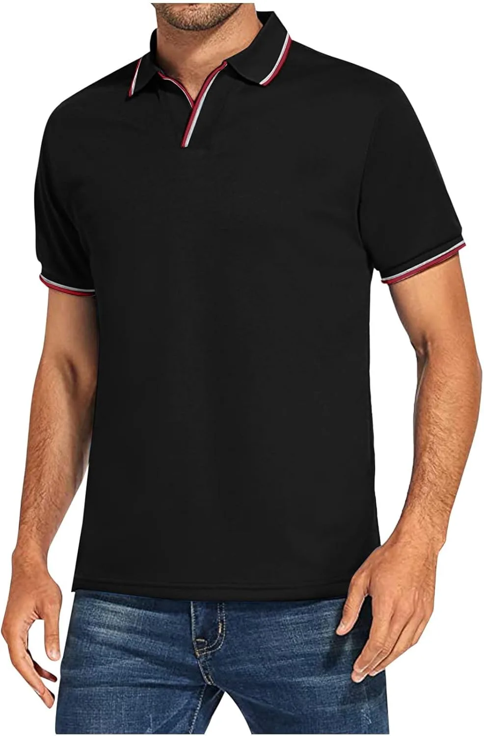 Polo T Shirts для мужчин Muscularfit, Slim Fit, короткий рукав, V-образный вырез
Polo T Shirts для мужчин Muscularfit, Slim Fit, короткий рукав, V-образный вырез