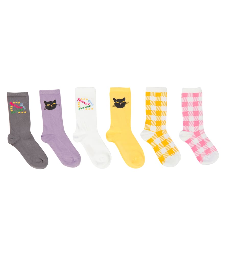 Набор из 6 пар носков из хлопковой смеси с принтом Mini Rodini, Multi
Набор из 6 пар носков из хлопковой смеси с принтом Mini Rodini, Multi