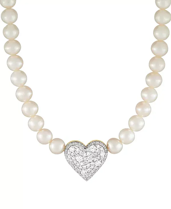 Ожерелье с подвеской в форме сердца из 14-каратного золота с культивированным пресноводным жемчугом (5–6 мм) и выращенным в лаборатории бриллиантом (3/4 карата), длина 18 дюймов + удлинитель 1 дюйм Grown With Love, gold
Ожерелье с подвеской в форме сердца из 14-каратного золота с культивированным пресноводным жемчугом (5–6 мм) и выращенным в лаборатории бриллиантом (3/4 карата), длина 18 дюймов + удлинитель 1 дюйм Grown With Love, gold