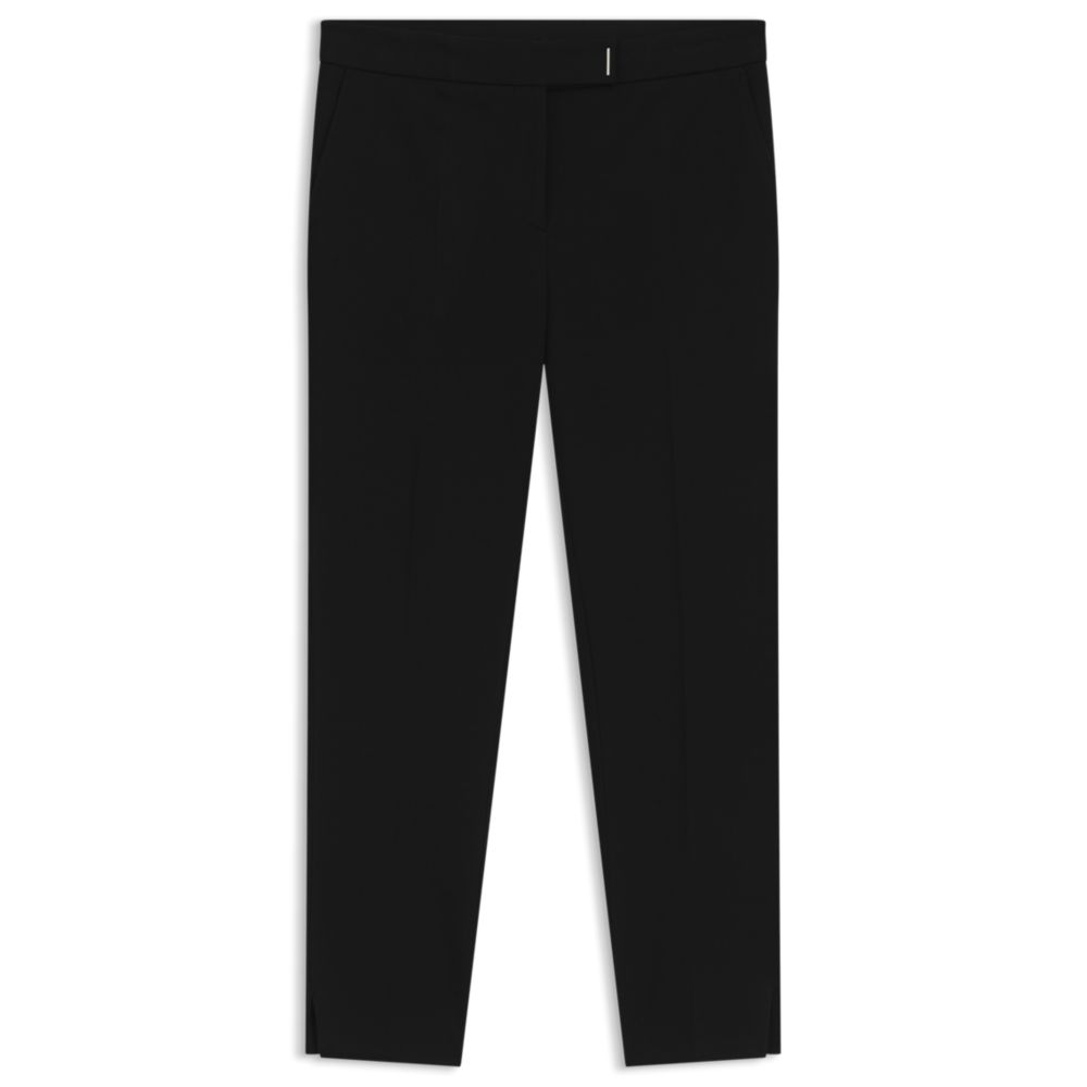 Облегающие брюки из микроструктурированной эластичной ткани BOSS, черный
Облегающие брюки из микроструктурированной эластичной ткани BOSS, черный