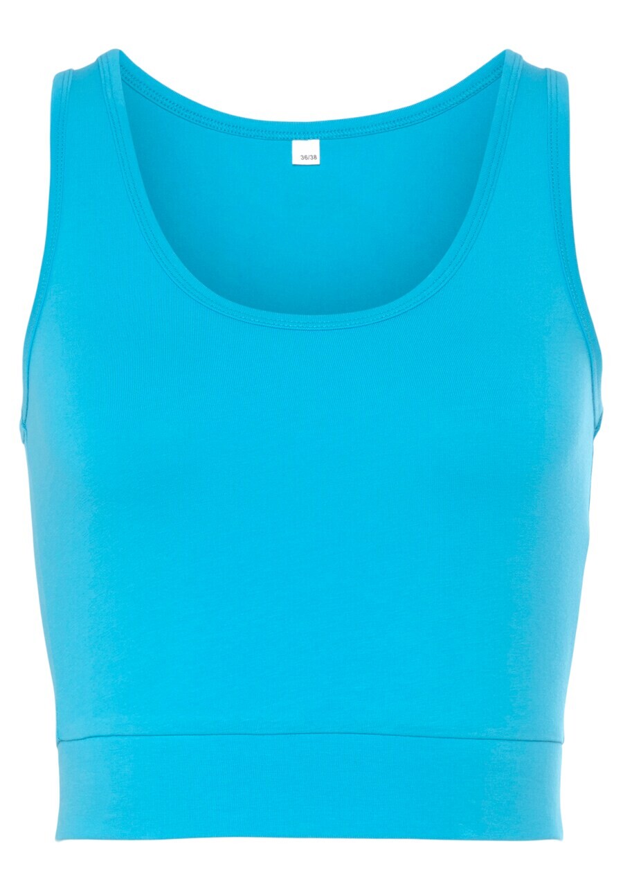 Спортивный топ Lascana, голубой синий 
Спортивный топ Lascana, голубой синий