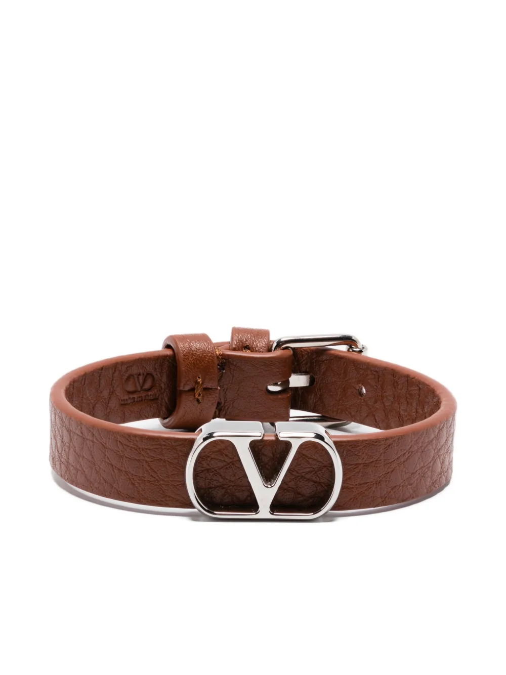 Кожаный браслет с логотипом VLogo Signature VALENTINO GARAVANI, коричневый 
Кожаный браслет с логотипом VLogo Signature VALENTINO GARAVANI, коричневый