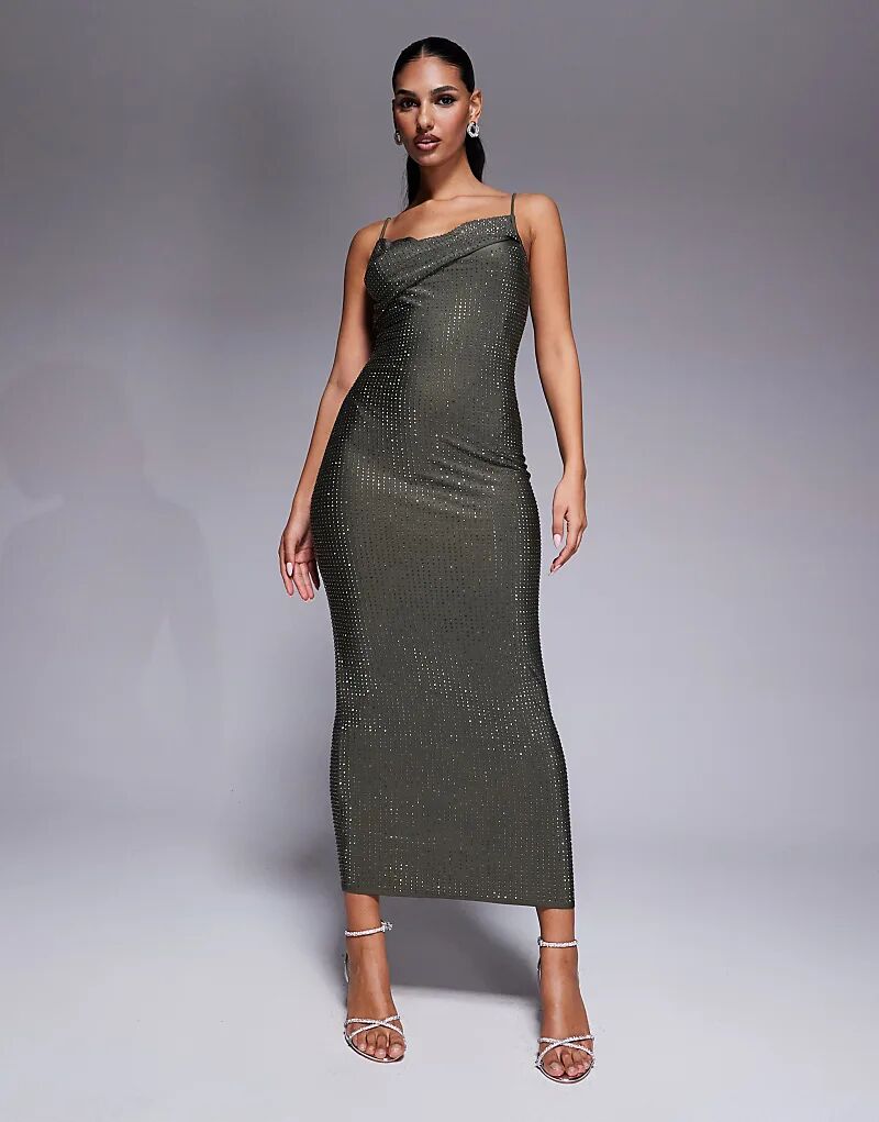 Моделирующее трикотажное платье миди с заклепками и складкой на плече серого цвета ASOS DESIGN
Моделирующее трикотажное платье миди с заклепками и складкой на плече серого цвета ASOS DESIGN