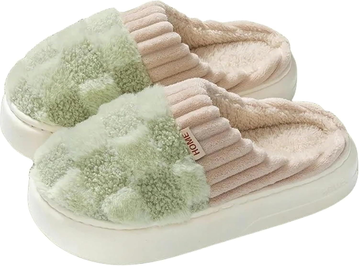 Модные хлопковые тапочки для женщин, теплые плюшевые домашние тапочки, зимние клетчатые тапочки, пушистые тапочки для мужчин и женщин Vrilu, зеленый
Модные хлопковые тапочки для женщин, теплые плюшевые домашние тапочки, зимние клетчатые тапочки, пушистые тапочки для мужчин и женщин Vrilu, зеленый