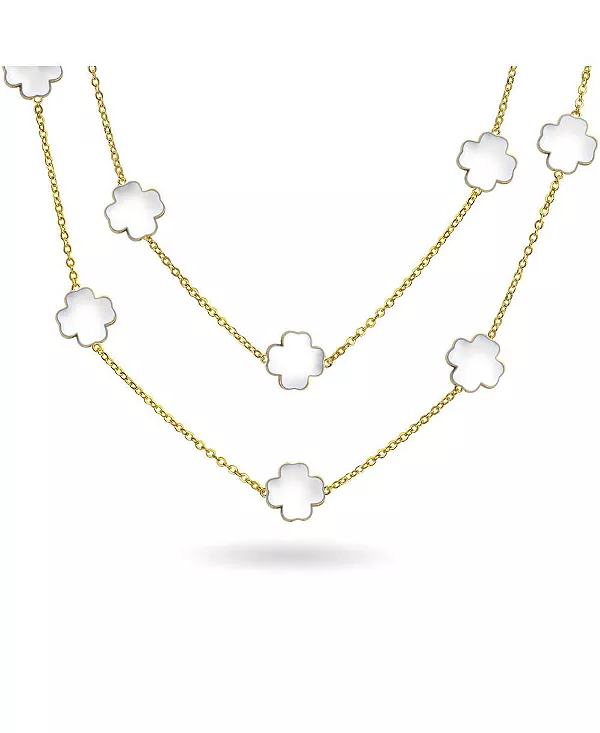 Ожерелье из цветочной нити с белой, розовой, аквамариновой, черной эмалью, 40 дюймов Bling Jewelry, white
Ожерелье из цветочной нити с белой, розовой, аквамариновой, черной эмалью, 40 дюймов Bling Jewelry, white