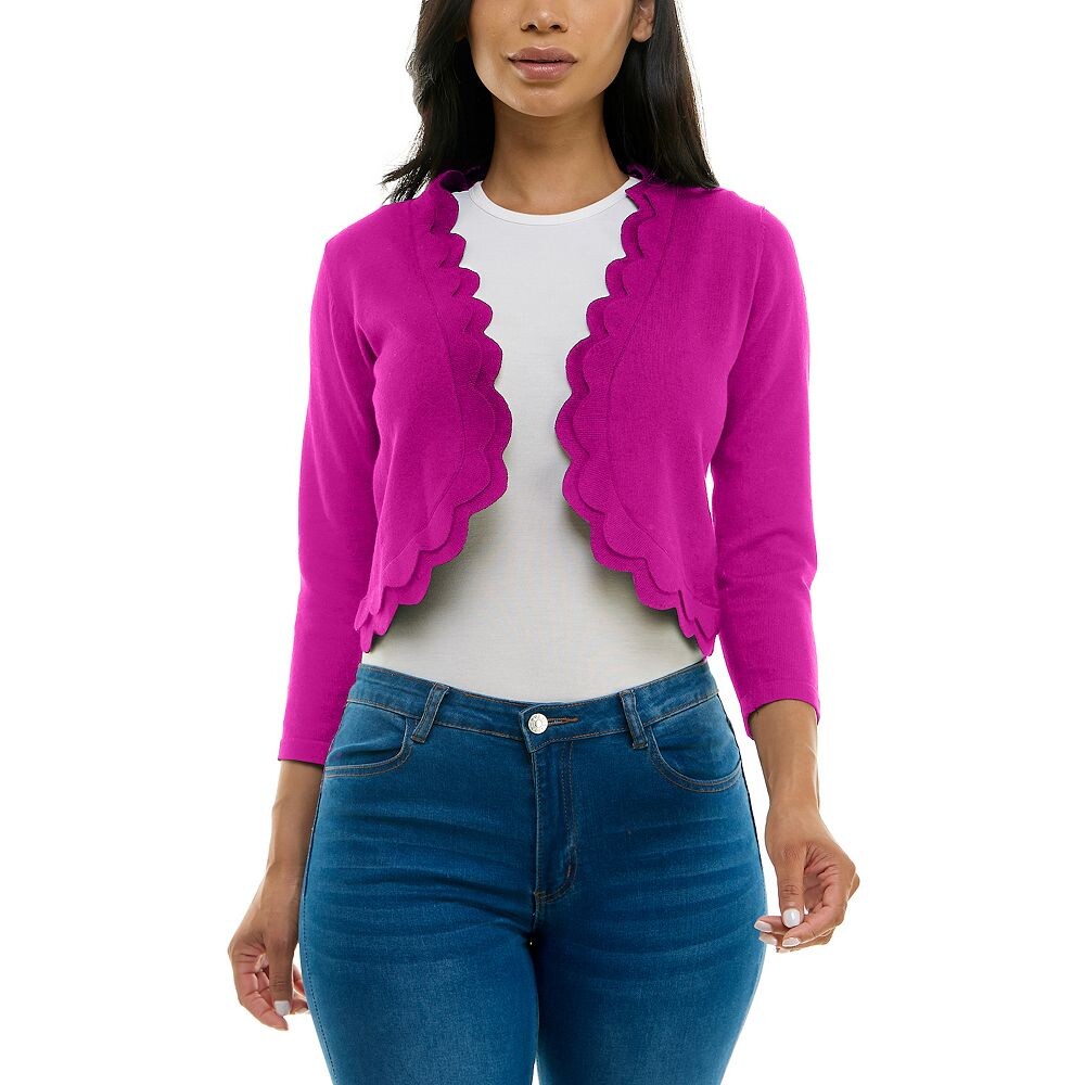 Женское болеро с отделкой фестонами Nina Leonard, цвет Dragon Fruit
Женское болеро с отделкой фестонами Nina Leonard, цвет Dragon Fruit