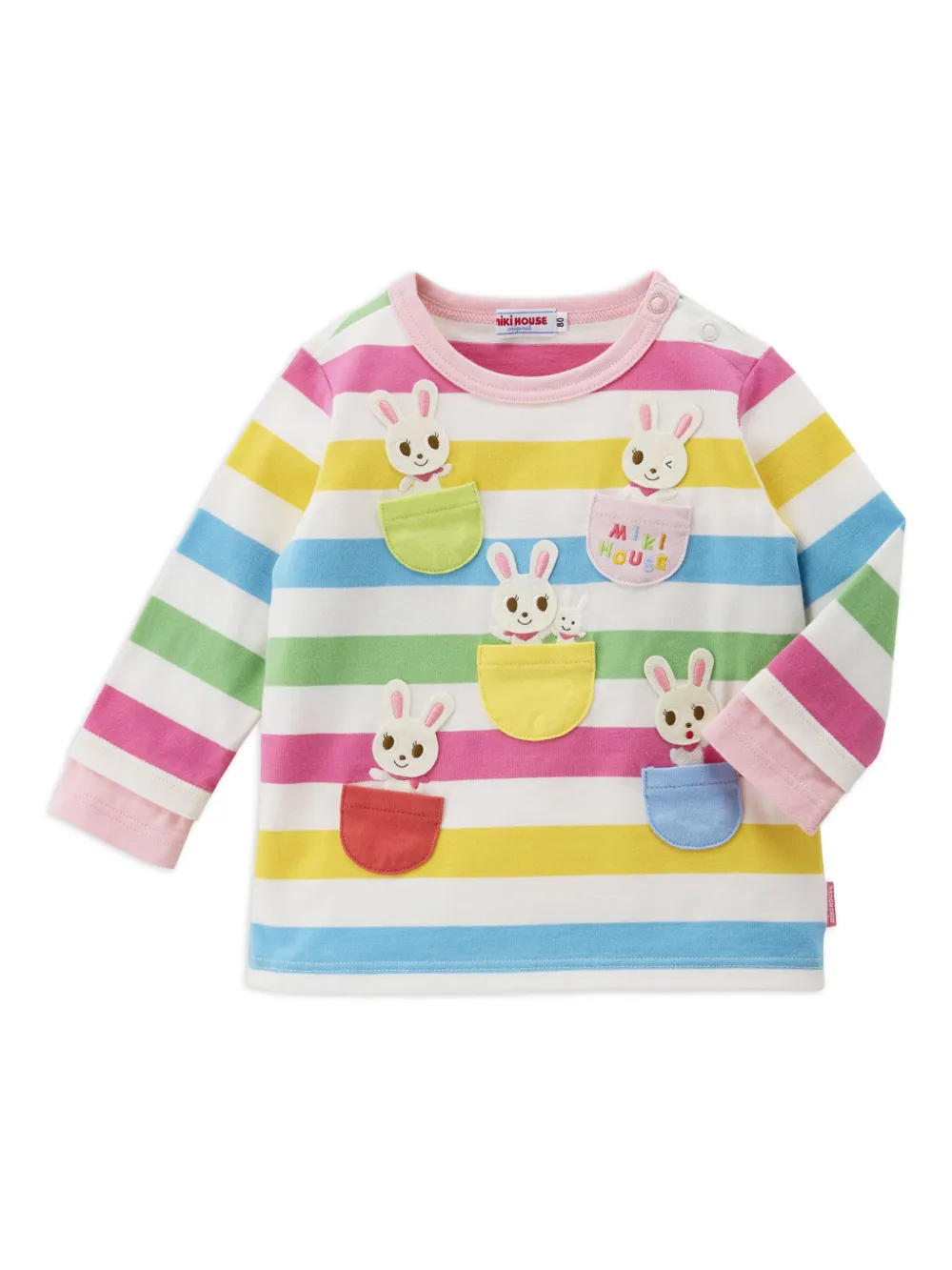 Футболка с аппликацией Miki House, розовый
Футболка с аппликацией Miki House, розовый