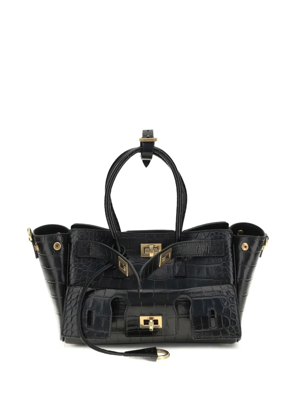 Сумка на плечо с тиснением под крокодила BALENCIAGA, черный
Сумка на плечо с тиснением под крокодила BALENCIAGA, черный