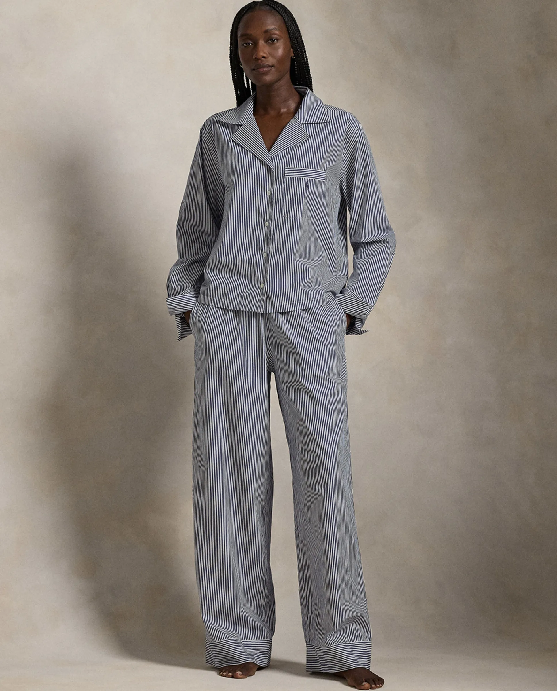 Женская пижама длинная в полоску Lauren Ralph Lauren, темно-синий
Женская пижама длинная в полоску Lauren Ralph Lauren, темно-синий