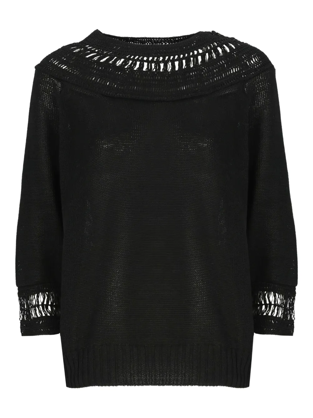 Свитер с рукавами три четверти Y's, черный
Свитер с рукавами три четверти Y's, черный