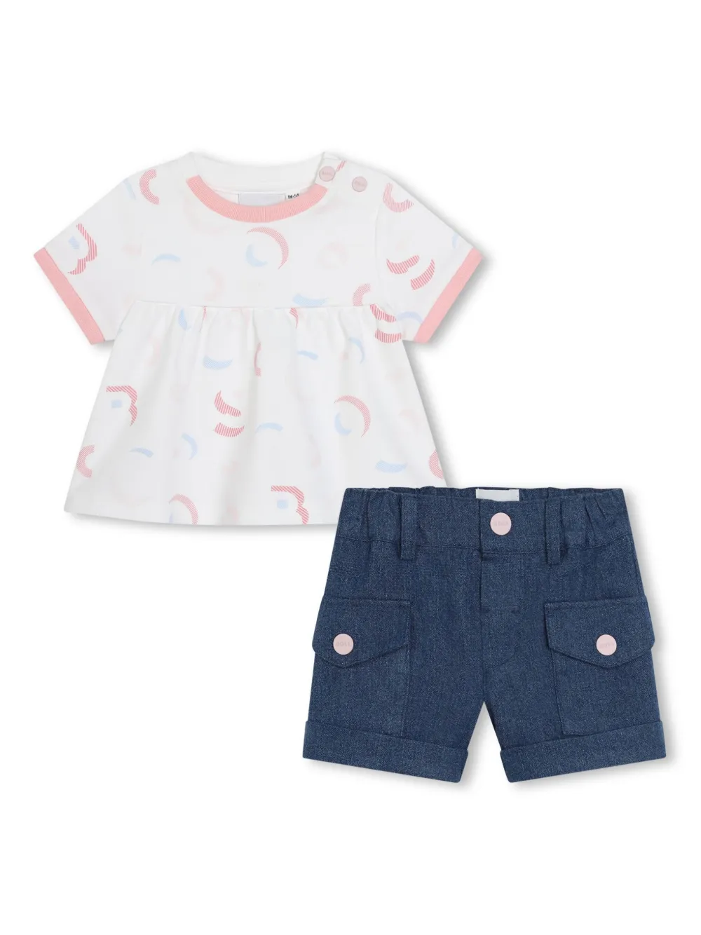 Комплект из топа и шортов из органического хлопка с вышитым логотипом Boss Kidswear, синий
Комплект из топа и шортов из органического хлопка с вышитым логотипом Boss Kidswear, синий