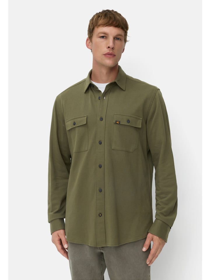 Рубашка с длинными рукавами из чистого хлопка цвета хаки. Camel Active
Рубашка с длинными рукавами из чистого хлопка цвета хаки. Camel Active