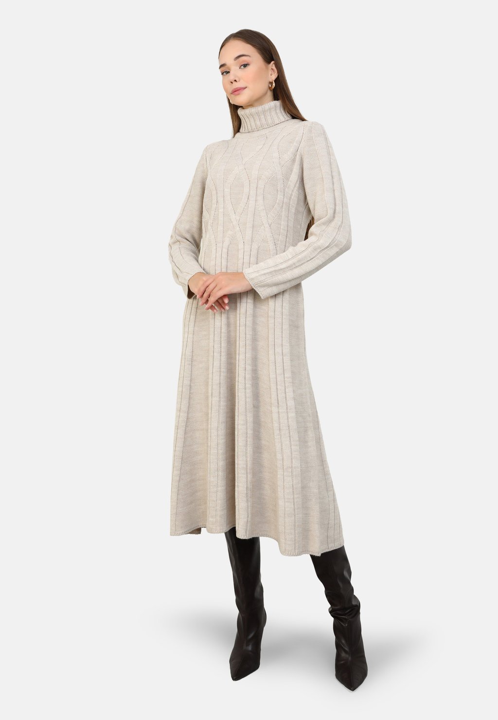 Платье-джемпер Modanisa, бежевый
Платье-джемпер Modanisa, бежевый