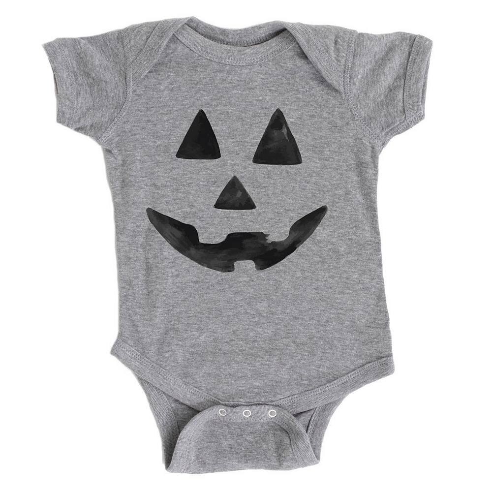 Акварельное детское боди с изображением Джека-фонарика The Juniper Shop, цвет Heather Grey
Акварельное детское боди с изображением Джека-фонарика The Juniper Shop, цвет Heather Grey