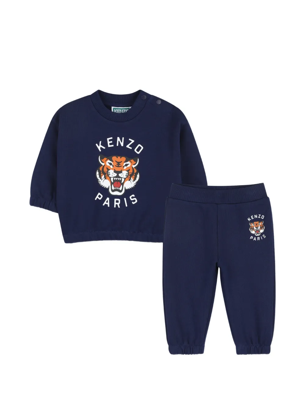 Спортивный костюм с графичным принтом Kenzo Kids, синий
Спортивный костюм с графичным принтом Kenzo Kids, синий