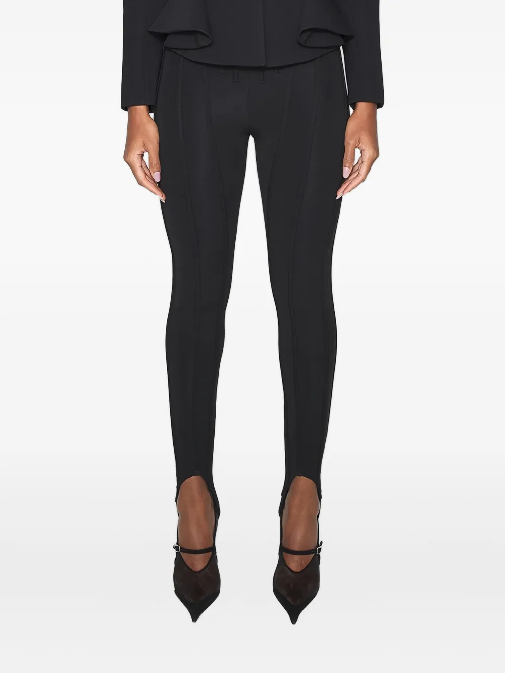 Леггинсы с окантовкой на талии Mugler, черный
Леггинсы с окантовкой на талии Mugler, черный