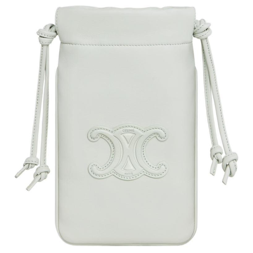 CELINE Триумф гладкая овчинная сумка через плечо, поясная сумка, чехол для телефона женский нефритово-зеленый
CELINE Триумф гладкая овчинная сумка через плечо, поясная сумка, чехол для телефона женский нефритово-зеленый