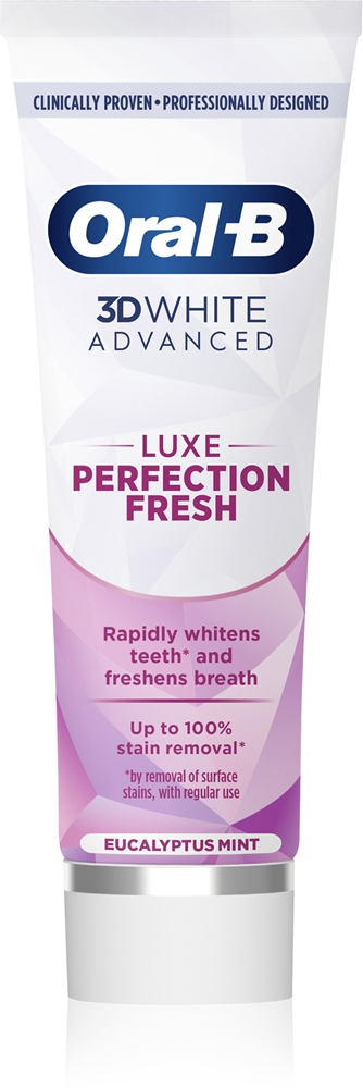 3D White Luxe Perfection Fresh отбеливающая зубная паста Oral-B, eucalyptus mint 75 мл
3D White Luxe Perfection Fresh отбеливающая зубная паста Oral-B, eucalyptus mint 75 мл