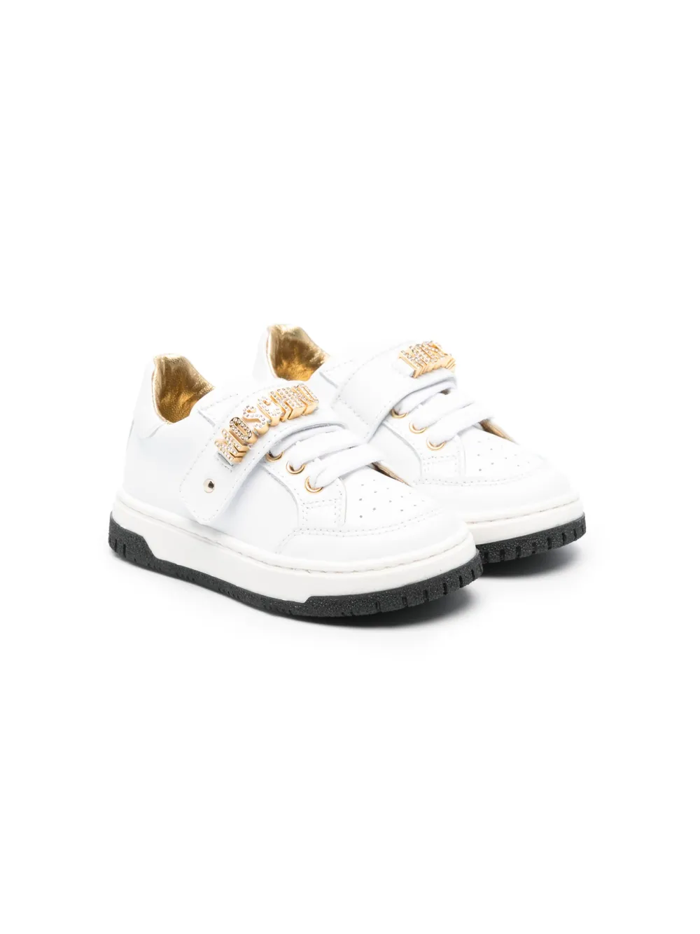 Кроссовки с логотипом Moschino Kids, белый
Кроссовки с логотипом Moschino Kids, белый