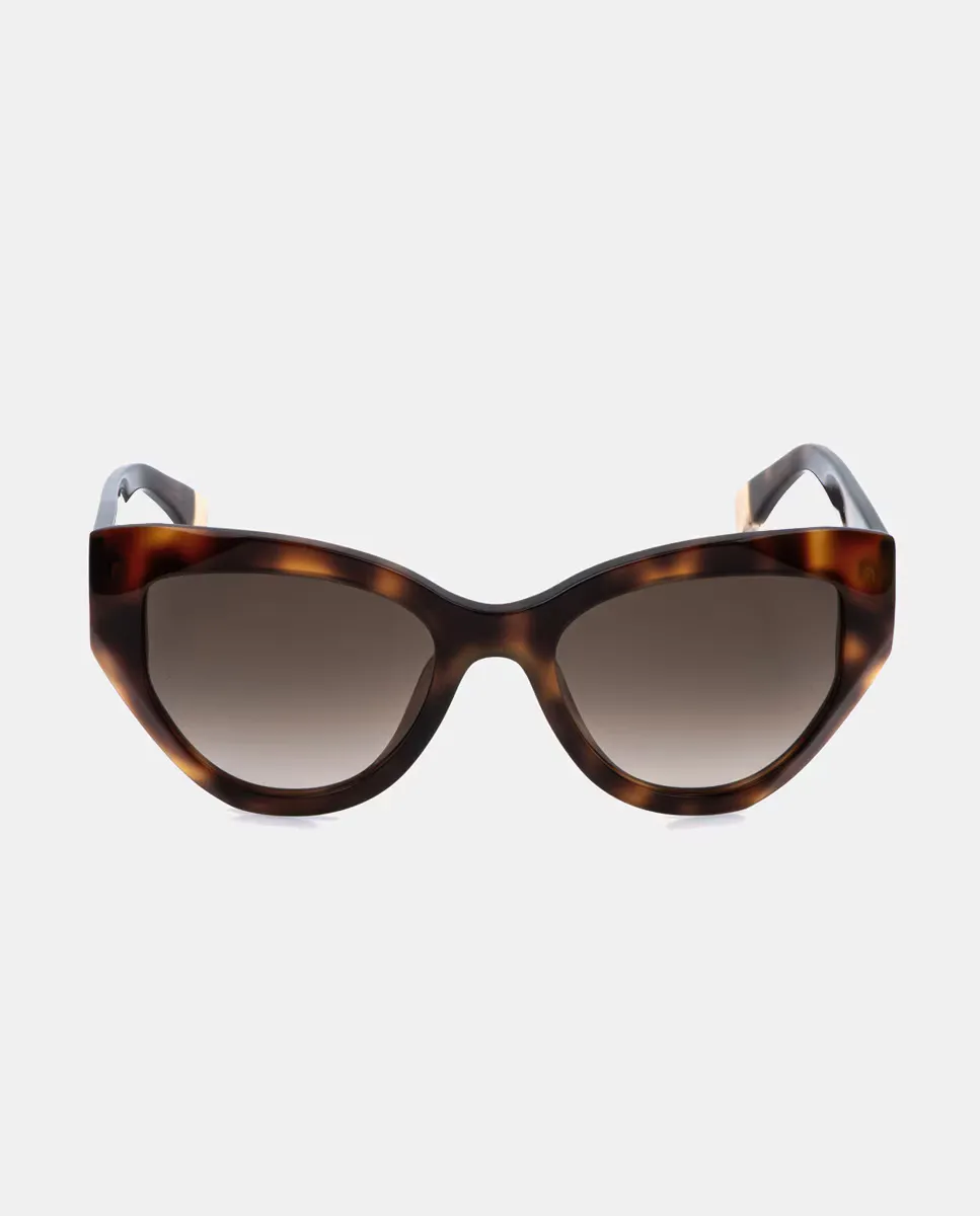 Геометрические женские солнцезащитные очки из ацетата с градиентными линзами Furla, коричневый
Геометрические женские солнцезащитные очки из ацетата с градиентными линзами Furla, коричневый