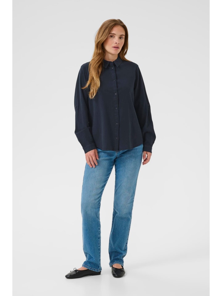 Рубашка с длинными рукавами - Kanaya, стандартный крой, цвет: темно-синий. Kaffe
Рубашка с длинными рукавами - Kanaya, стандартный крой, цвет: темно-синий. Kaffe