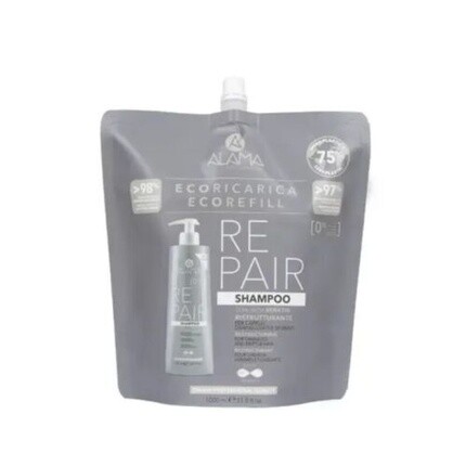 ALAMA Repair Реструктурирующий шампунь для поврежденных волос, 1000 мл, сменный блок
ALAMA Repair Реструктурирующий шампунь для поврежденных волос, 1000 мл, сменный блок