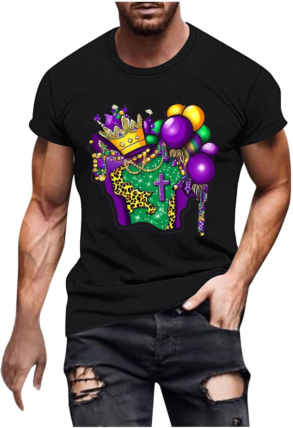 Футболка Mardi Gras мужская с коротким рукавом Zeiyignr
Футболка Mardi Gras мужская с коротким рукавом Zeiyignr