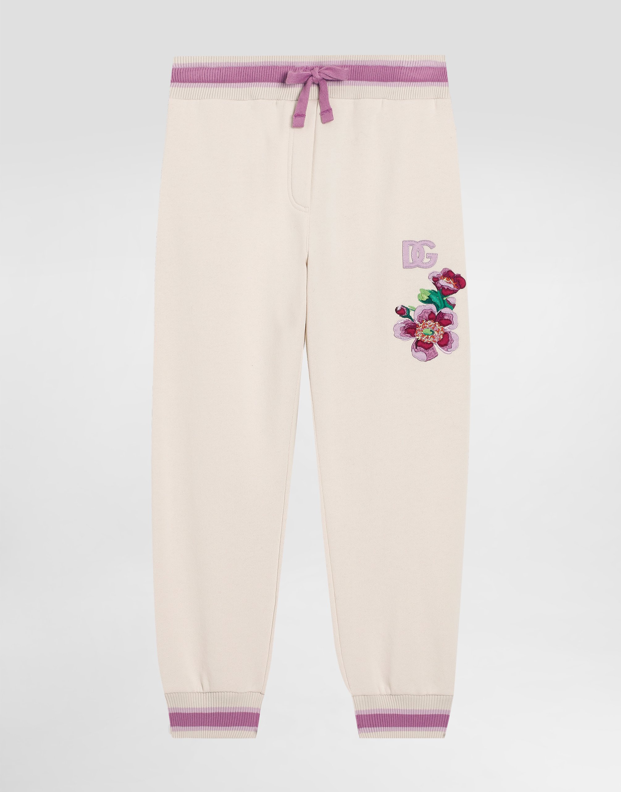 Оверсайз флисовые брюки с вышивкой фиалок и логотипом DG Dolce&Gabbana, мультиколор
Оверсайз флисовые брюки с вышивкой фиалок и логотипом DG Dolce&Gabbana, мультиколор