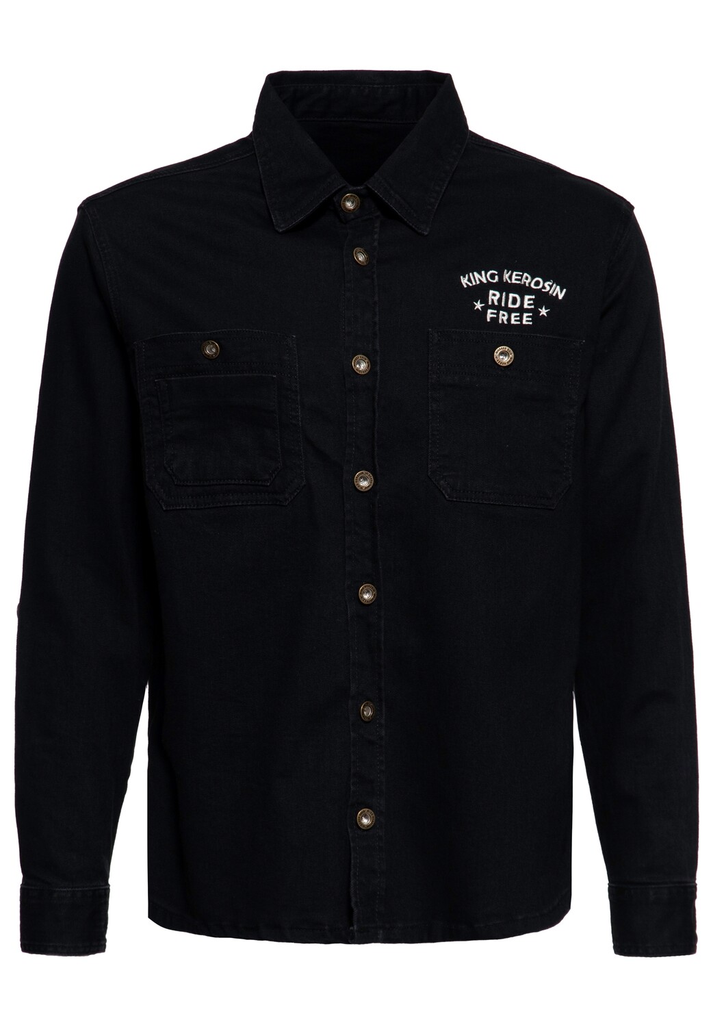 Рубашка King Kerosin King Kerosin Workwear Ride Free Live Free, черный
Рубашка King Kerosin King Kerosin Workwear Ride Free Live Free, черный