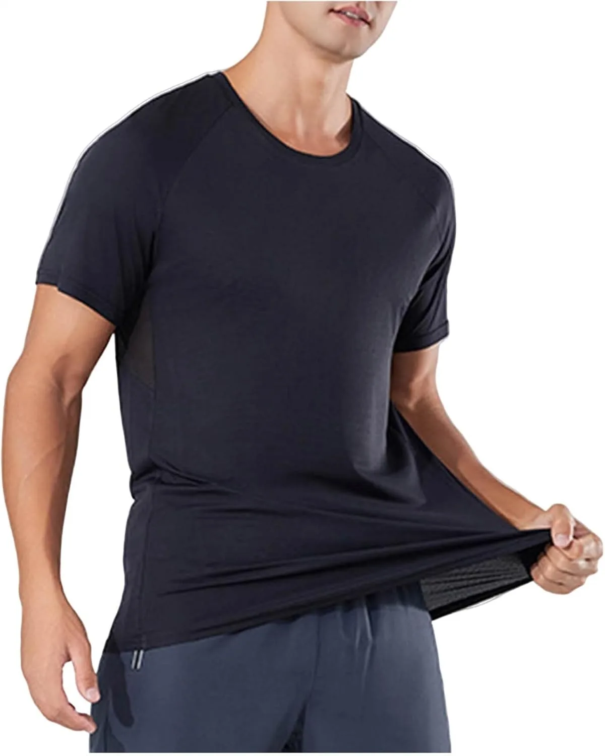 Футболка Casual Stretch для мужчин с коротким рукавом и круглым вырезом
Футболка Casual Stretch для мужчин с коротким рукавом и круглым вырезом