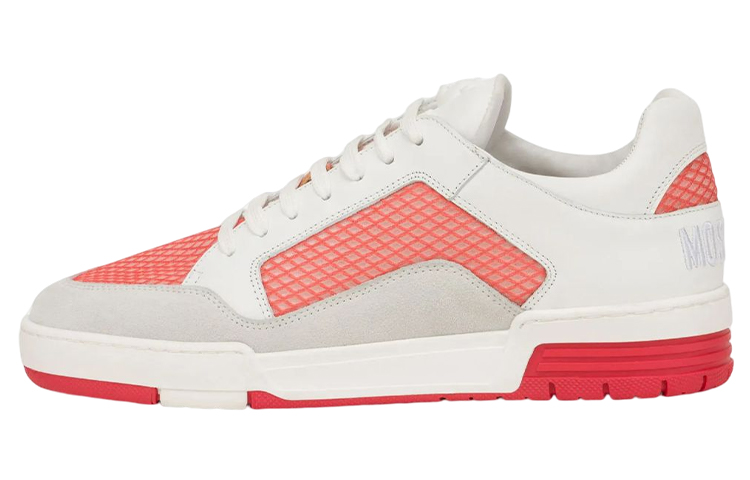 MOSCHINO Стильные скейтбордические кроссовки мужские бело-оранжево-серые
MOSCHINO Стильные скейтбордические кроссовки мужские бело-оранжево-серые