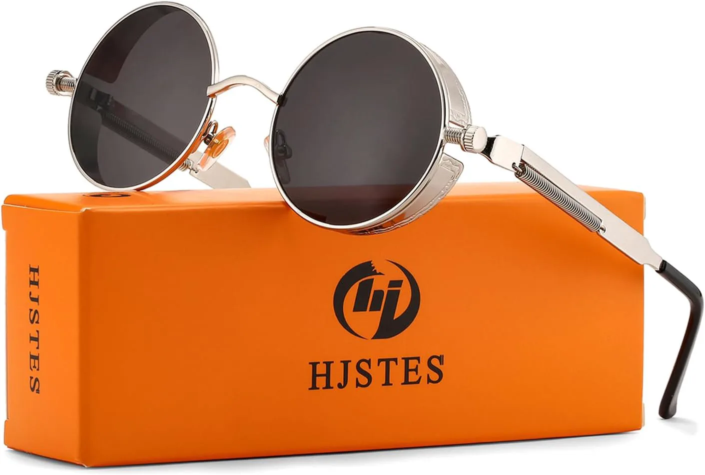 HJSTES Винтажные круглые солнцезащитные очки в стиле стимпанк для женщин и мужчин, круглые готические очки в ретро-металлической оправе, A19 Black Lens/Silver Frame
HJSTES Винтажные круглые солнцезащитные очки в стиле стимпанк для женщин и мужчин, круглые готические очки в ретро-металлической оправе, A19 Black Lens/Silver Frame