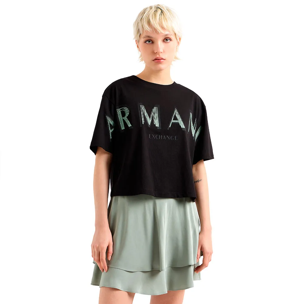 Футболка с коротким рукавом Armani Exchange XW000520A_F10359U, черный 
Футболка с коротким рукавом Armani Exchange XW000520A_F10359U, черный