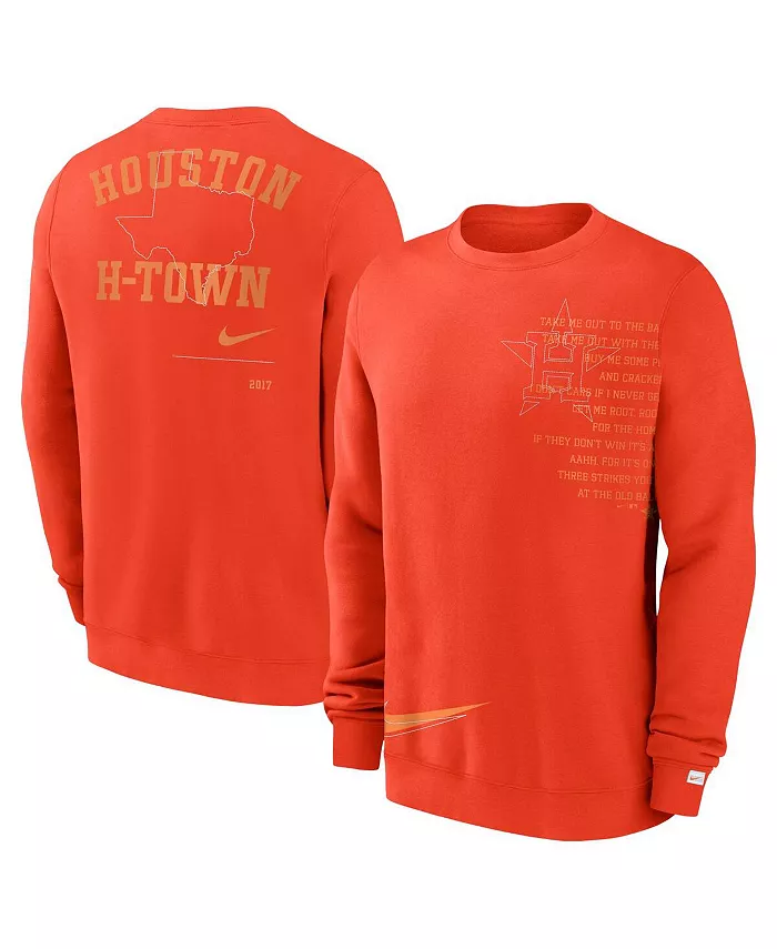 Мужской оранжевый флисовый свитшот Houston Astros Statement Ball Game Nike
Мужской оранжевый флисовый свитшот Houston Astros Statement Ball Game Nike