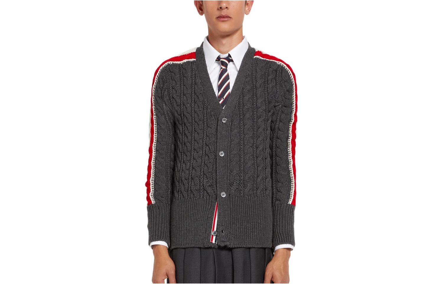 THOM BROWNE Свитер мужской серый
THOM BROWNE Свитер мужской серый
