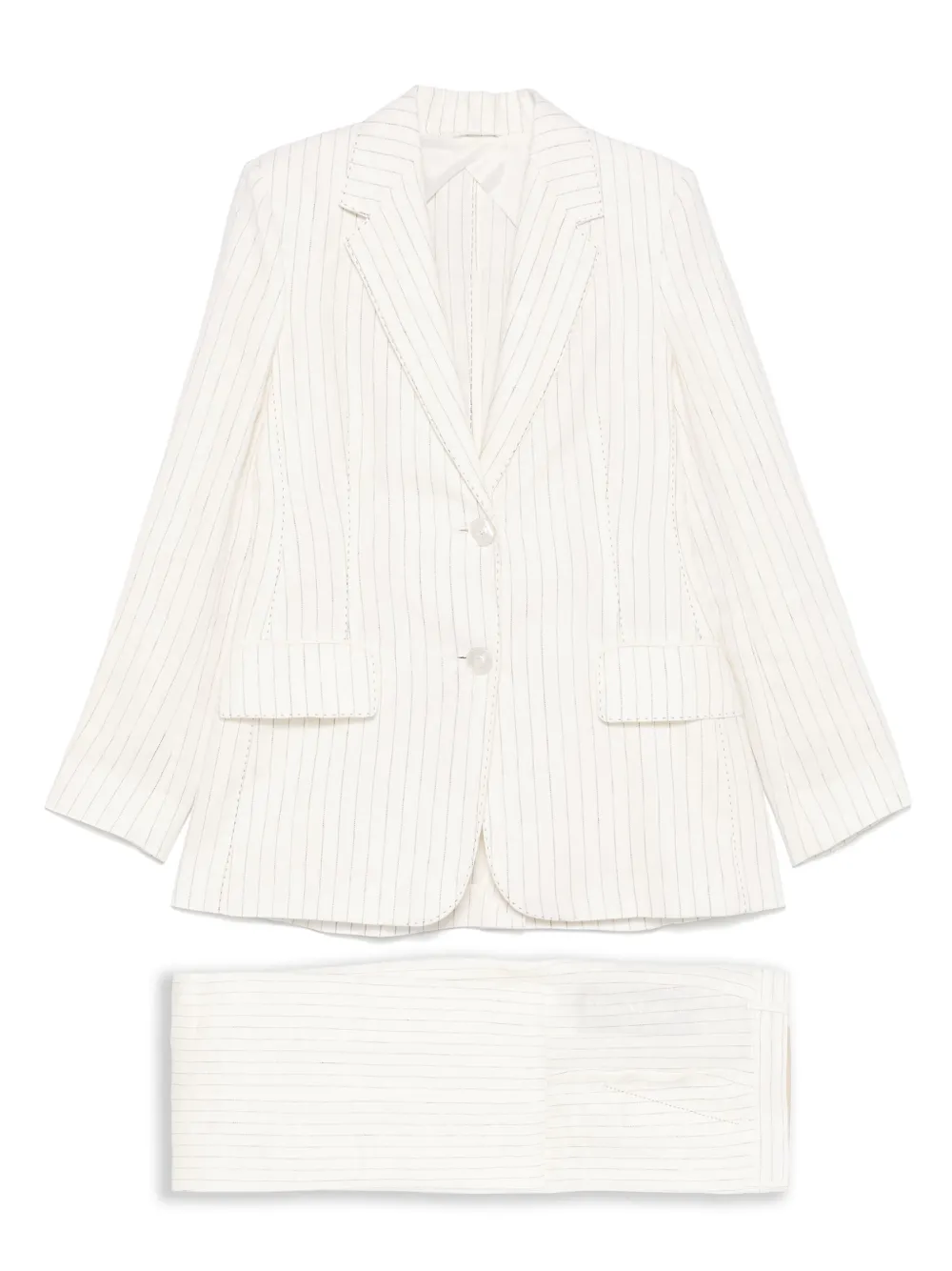 Полосатый костюм MAX MARA, нейтральный
Полосатый костюм MAX MARA, нейтральный