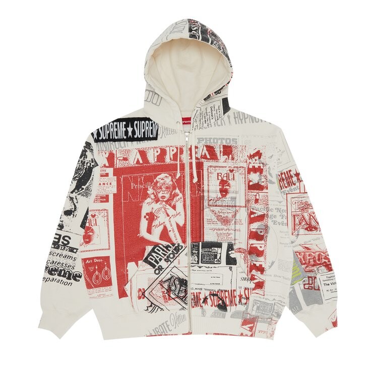 Толстовка Supreme Collage Zip Up Hooded Sweatshirt, белый
Толстовка Supreme Collage Zip Up Hooded Sweatshirt, белый