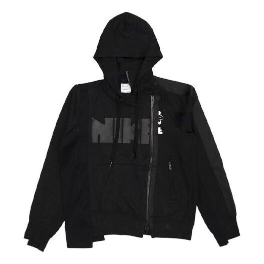 Толстовка с двойной молнией Jackets x sacai Nike, черный 
Толстовка с двойной молнией Jackets x sacai Nike, черный