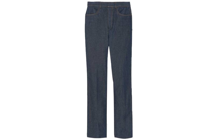 Джинсы женские Saint Laurent прямые, темно-синий 
Джинсы женские Saint Laurent прямые, темно-синий