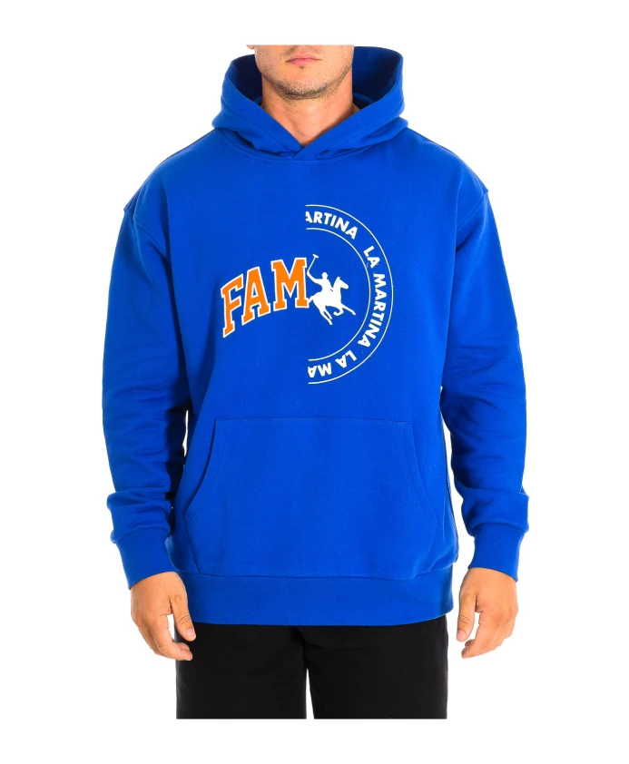 Худи из хлопка большого размера с надписью «Танцор облаков» La Martina, синий
Худи из хлопка большого размера с надписью «Танцор облаков» La Martina, синий