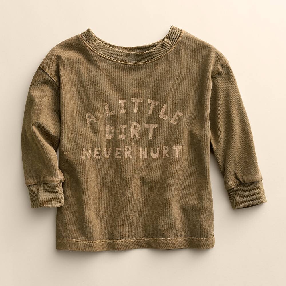 Свободная органическая короткая футболка Little Co. от Lauren Conrad для малышей и малышей с длинными рукавами Little Co. by Lauren Conrad, цвет Little Dirt
Свободная органическая короткая футболка Little Co. от Lauren Conrad для малышей и малышей с длинными рукавами Little Co. by Lauren Conrad, цвет Little Dirt