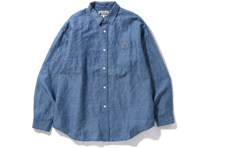 Рубашка мужская синяя A Bathing Ape, синий
Рубашка мужская синяя A Bathing Ape, синий