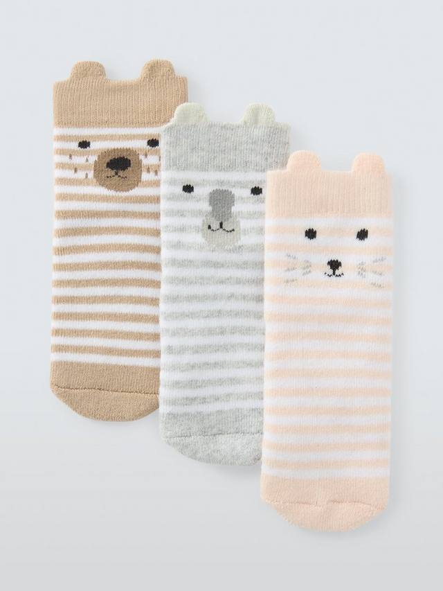 Детские носки из органического хлопка в полоску с животным принтом John Lewis, разноцветный
Детские носки из органического хлопка в полоску с животным принтом John Lewis, разноцветный