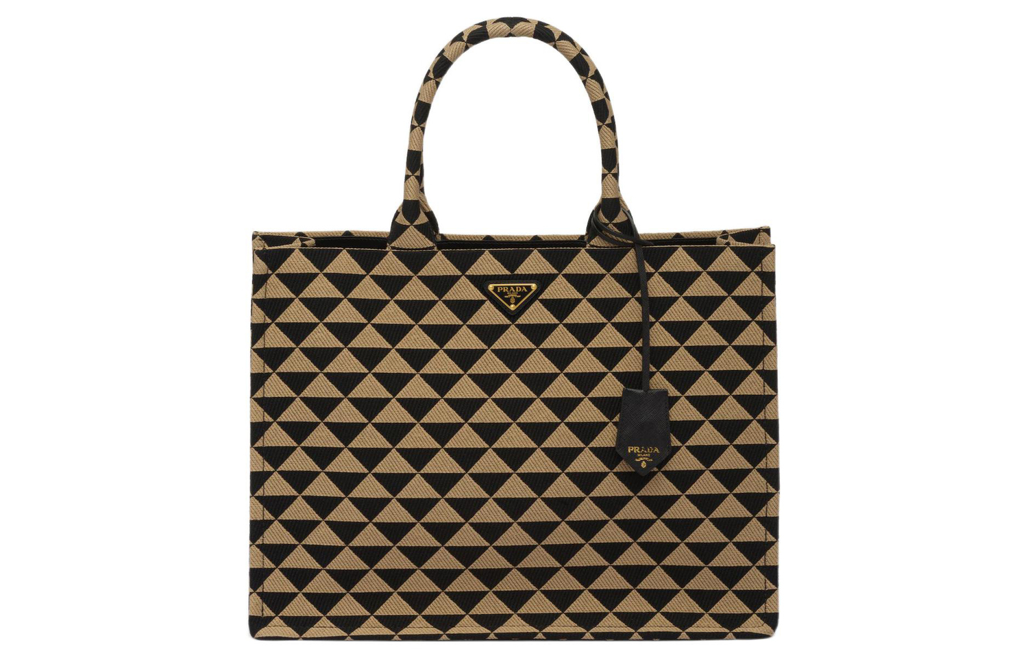 Сумка-шоппер, женская сумка из жаккардовой ткани с кожаными вставками PRADA
Сумка-шоппер, женская сумка из жаккардовой ткани с кожаными вставками PRADA