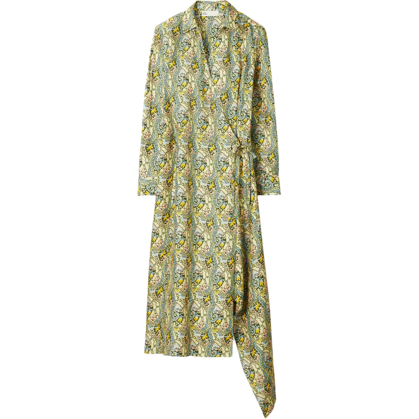Платье-халат с узором пейсли Tory Burch, зеленый
Платье-халат с узором пейсли Tory Burch, зеленый