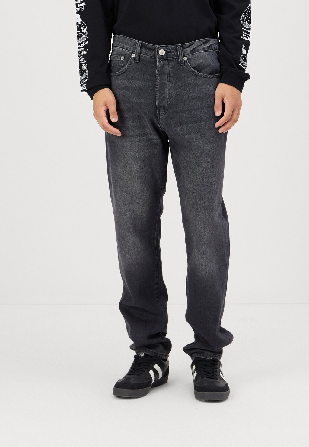 Джинсы свободного кроя ONSYOKE Only & Sons, черный деним 
Джинсы свободного кроя ONSYOKE Only & Sons, черный деним