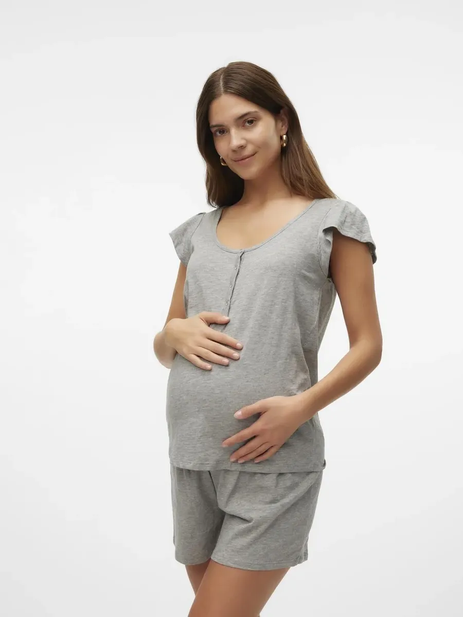 Пижама для беременных Mamalicious "MLMIRA LGM LIA CAP JRS PAJAMAS 2F NOOS" (комплект, 2 шт.), серый
Пижама для беременных Mamalicious "MLMIRA LGM LIA CAP JRS PAJAMAS 2F NOOS" (комплект, 2 шт.), серый
