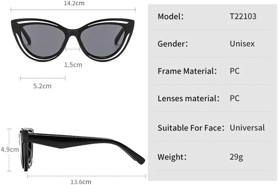 Женские солнцезащитные очки с градиентными линзами из поликарбоната, винтажный повседневный стиль, очки для вечеринок, защита от ультрафиолета UV400 VFDHN, C8
Женские солнцезащитные очки с градиентными линзами из поликарбоната, винтажный повседневный стиль, очки для вечеринок, защита от ультрафиолета UV400 VFDHN, C8