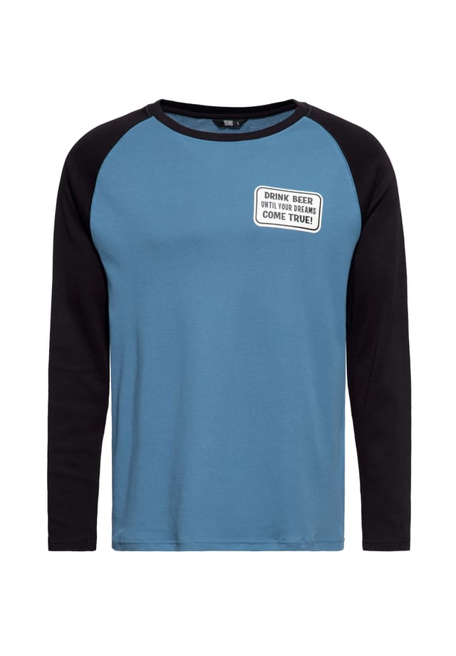 Рубашка с длинными рукавами реглан звон-звон-звон King Kerosin, синий
Рубашка с длинными рукавами реглан звон-звон-звон King Kerosin, синий