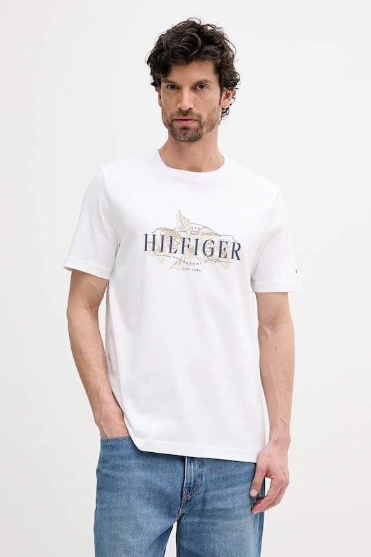 Хлопковая футболка Tommy Hilfiger, белый
Хлопковая футболка Tommy Hilfiger, белый